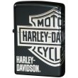 Photo2: Zippo Harley Davidson Japan Limited Bar Shield 3-sides Etching Matte Black Silver Plating HDP-29 Oil Lighter (2)