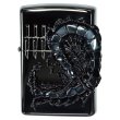 Photo1: Zippo Venom Big Centipede Metal Etching Black Plating Japan Limited Oil Lighter (1)