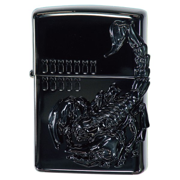 Photo1: Zippo Venom Big Scorpion Metal Etching Black Plating Japan Limited Oil Lighter (1)