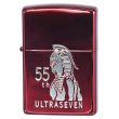 Photo1: Zippo ULTRASEVEN 55 Anniversary Both Sides Etching Ion Red Plating Nickel Japan Limited Oil Lighter (1)