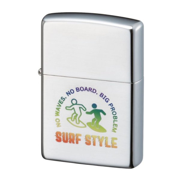 Photo1: Zippo Surf Style Pictogram Satena Etching Japan Limited Oil Lighter (1)
