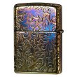 Photo2: Zippo Classic Arabesque Logo Oxidized Gold Plating 5-Sides Etching Japan Limited Oil Lighter (2)