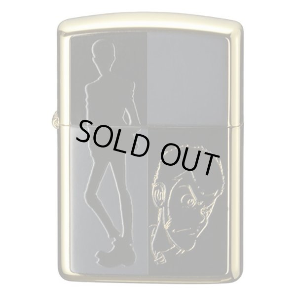 Photo1: Zippo Lupin the Third Gold Plating Both Sides Etching Japan Limited Oil Lighter (1)