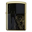 Photo1: Zippo Lupin the Third Fujiko Gold Plating Both Sides Etching Japan Limited Oil Lighter (1)