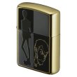 Photo2: Zippo Lupin the Third Gold Plating Both Sides Etching Japan Limited Oil Lighter (2)