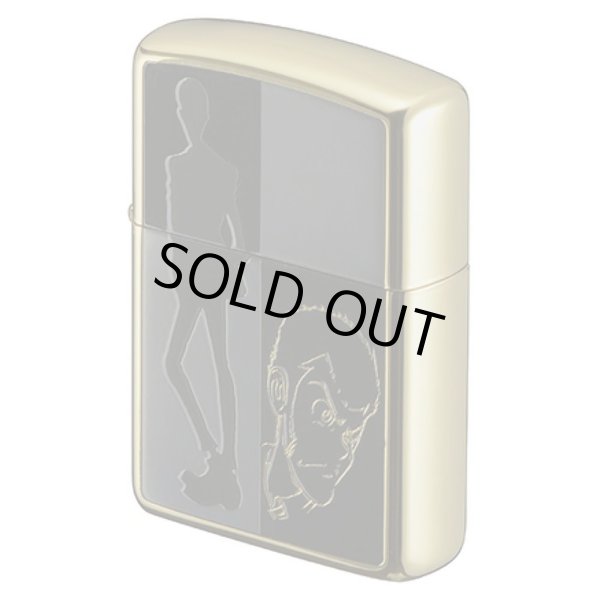 Photo2: Zippo Lupin the Third Gold Plating Both Sides Etching Japan Limited Oil Lighter (2)