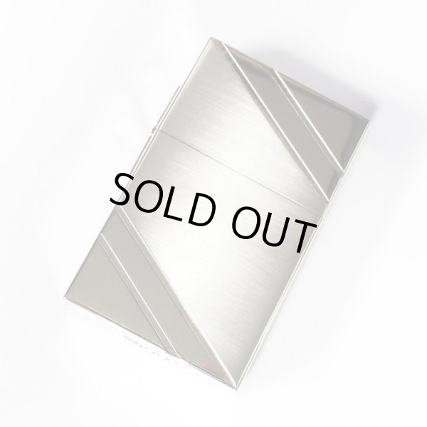 Photo1: Vintage Zippo 1932 Replica Second Release Corner Etching Silver Plating Japan Limited Oil Lighter B (1)