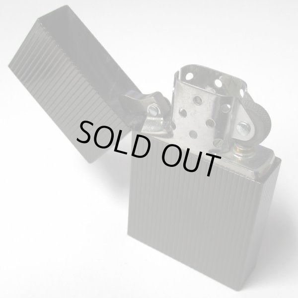 Photo6: Vintage Zippo 1933 Replica First Release Stripe 5-sides Etching Black Nickel Plating Japan Limited Oil Lighter (6)