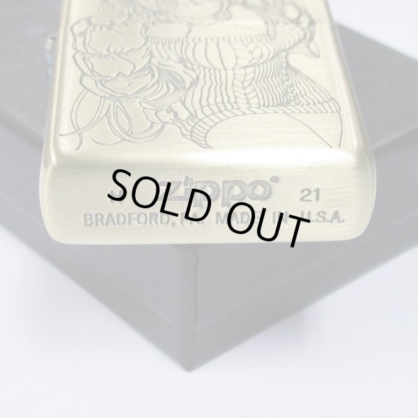 Photo5: Zippo Super Sonico Both Sides Etching Oxidized Brass plating Japan Limited Oil Lighter (5)