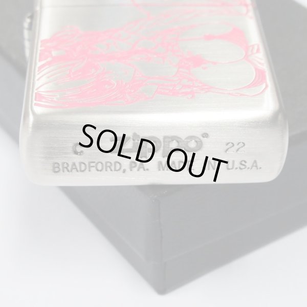 Photo4: Zippo Super Sonico Both Sides Etching Oxidized Silver plating Japan Limited Oil Lighter (4)