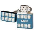 Photo2: Zippo Sushi Topping Kanji Both Sides Etching Blue Titanium Coating Japan Limited Oil Lighter (2)
