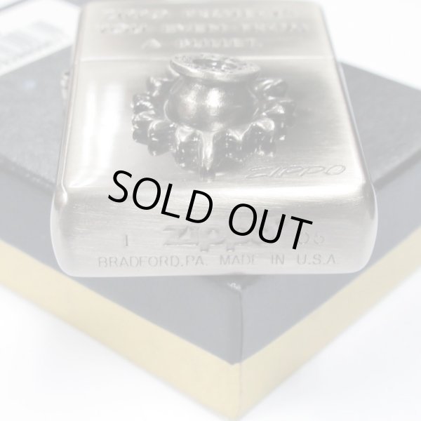 Photo5: Vintage Zippo 3D Bullet Metal Oxidized Nickel Plating Japan Limited Oil Lighter (5)