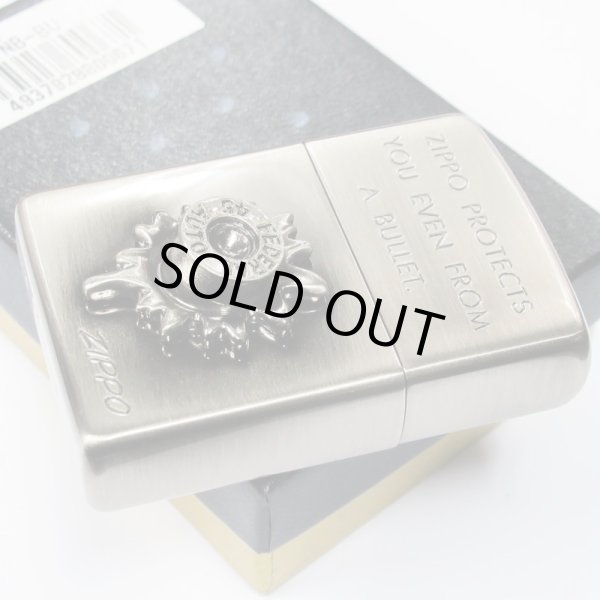 Photo2: Vintage Zippo 3D Bullet Metal Oxidized Nickel Plating Japan Limited Oil Lighter (2)