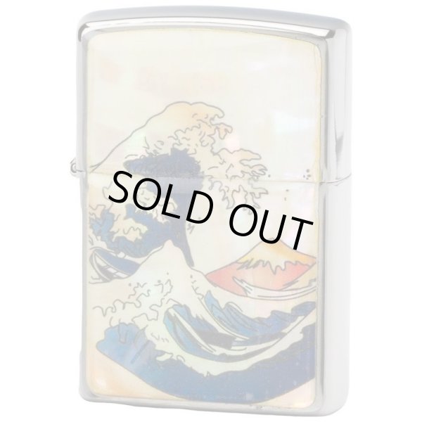 Photo1: Zippo Ukiyoe Wave Mt.Fuji Shell Plate Epoxy Resin Coating Japan Limited Oil Lighter (1)