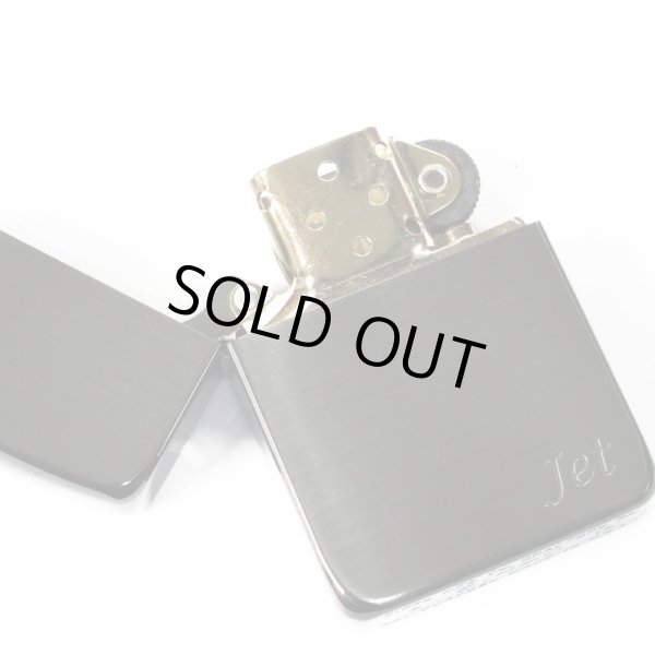 Photo3: Zippo 1941 Replica Jet Black Titanium Coating Gold Tank Etching Japan Limited Oil Lighter (3)
