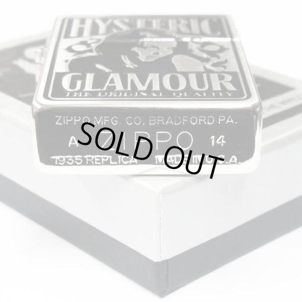 Photo4: Zippo 1935 Replica HYSTERIC GLAMOUR Both Sides Etching Japan Limited Oil Lighter (4)