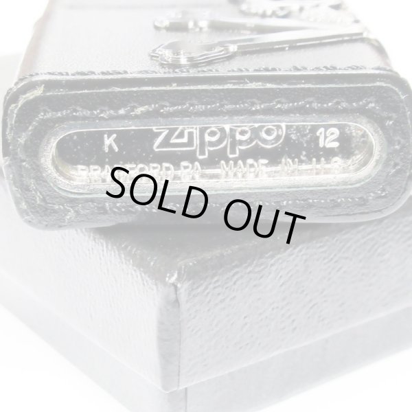 Photo7: Zippo Skull Crossbones 3-sides Metal Black Leather Roll Japan Limited Oil Lighter (7)