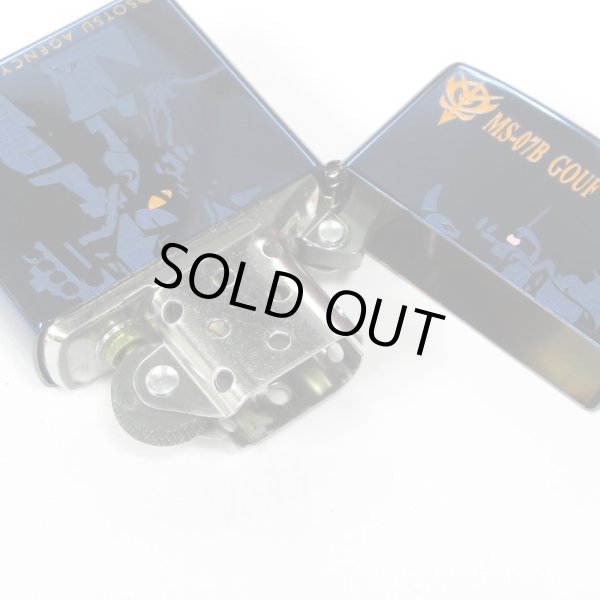 Photo4: Vintage Zippo Mobile Suit Gundam MS-07B Gouf Blue Japan Limited Anime Oil Lighter (4)