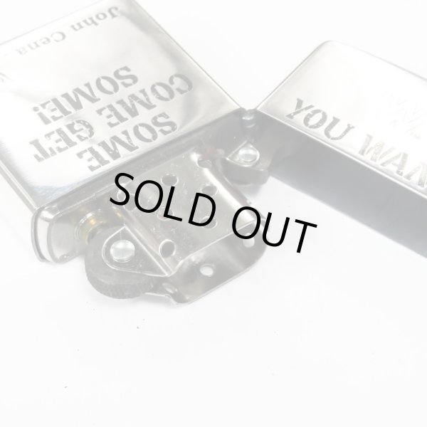 Photo4: WWE Superstars Original Zippo John Cena Etching Japan Limited Oil Lighter (4)