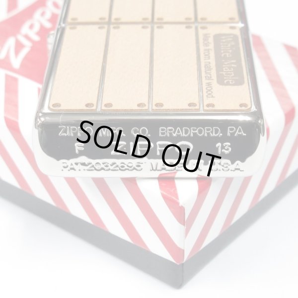 Photo4: Zippo White Maple Natural Wood Inlay #230 Flat Top Japan Limited Oil Lighter (4)