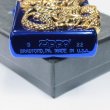 Photo4: Zippo Rampage Gold Dragon 2-sides Metal Turquoise Blue Japan 100 Limited Oil Lighter (4)