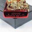 Photo4: Zippo Rampage Gold Dragon 2-sides Metal Turquoise Red Japan 100 Limited Oil Lighter (4)