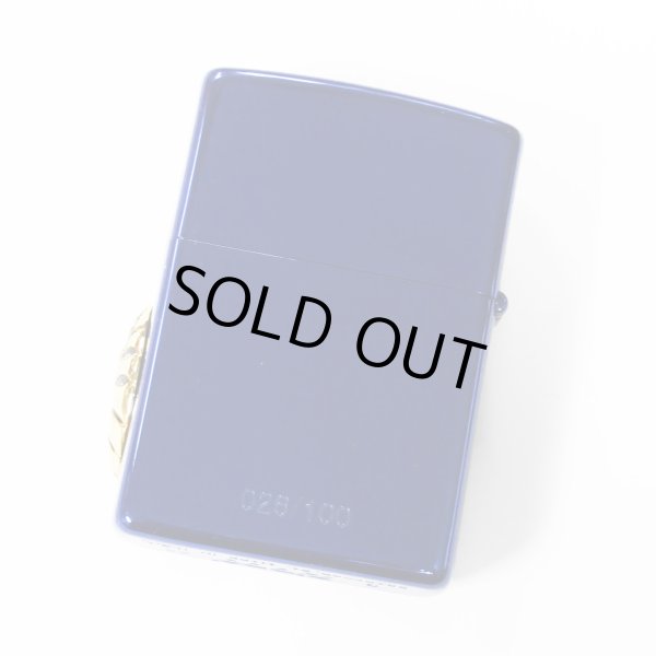 Photo2: Zippo Rampage Gold Dragon 2-sides Metal Turquoise Blue Japan 100 Limited Oil Lighter (2)