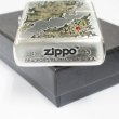 Photo4: Zippo Rampage Dragon Oxidized Silver Brass Etching Rhinestone Oil Lighter Japan Limited (4)