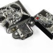 Photo3: Zippo Rampage Dragon 2-sides Metal Red Coral Black Nickel Japan Limited Oil Lighter (3)