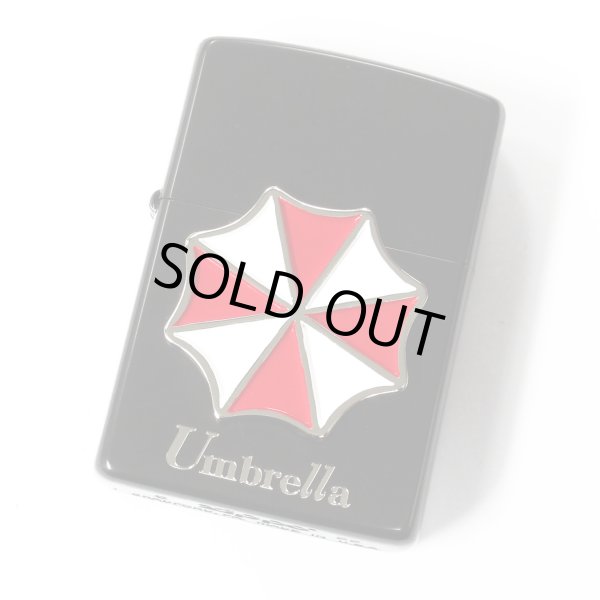 Photo1: Zippo BIOHAZARD Umbrella Metal 20th Anniversary Matte Black Etching Japan Limited Oil Lighter (1)