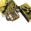 Photo6: Vintage Zippo Dragon Ryu Real Gold Leaf Plating Gold Tank Japan Limited Oil Lighter (6)