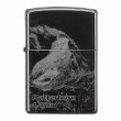 Photo1: Vintage Zippo Matterhorn 4478m Laser Engraving Black Titanium Japan Limited Oil Lighter (1)
