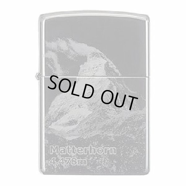 Photo1: Vintage Zippo Matterhorn 4478m Laser Engraving Black Titanium Japan Limited Oil Lighter (1)