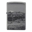 Photo1: Vintage Zippo Kilimanjaro 5895m Laser Engraving Black Titanium Japan Limited Oil Lighter (1)