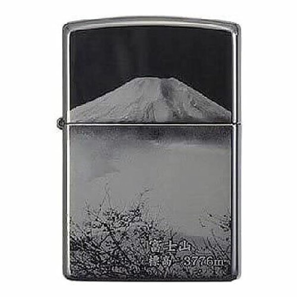 Photo5: Vintage Zippo Mt.Fuji 3776m Laser Engraving Black Titanium Japan Limited Oil Lighter (5)