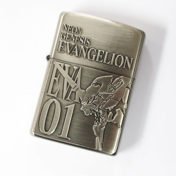 Photo1: Zippo Evangelion Test Type Eva 01 Antique Feeling Etching Japan Limited Oil Lighter (1)