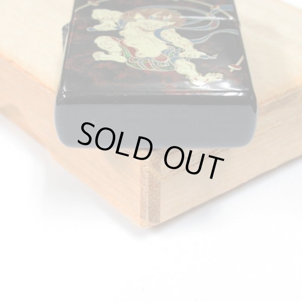 Photo4: Vintage Zippo Raijin Thunder God Japanese Traditional Makie Gold Tank Japan Limited Oil Lighter (4)