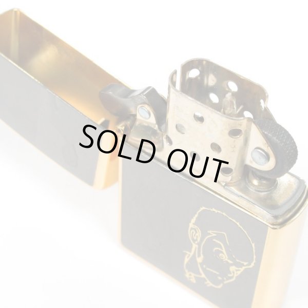 Photo5: Used Zippo Lupin the Third Gold Plating Both Sides Etching Japan Limited Oil Lighter (5)