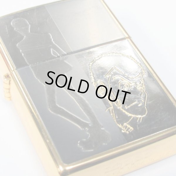 Photo4: Used Zippo Lupin the Third Gold Plating Both Sides Etching Japan Limited Oil Lighter (4)