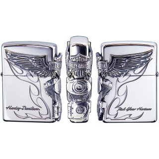 Zippo Sterling Silver Harley Davidson Japan Limited Bar Shield