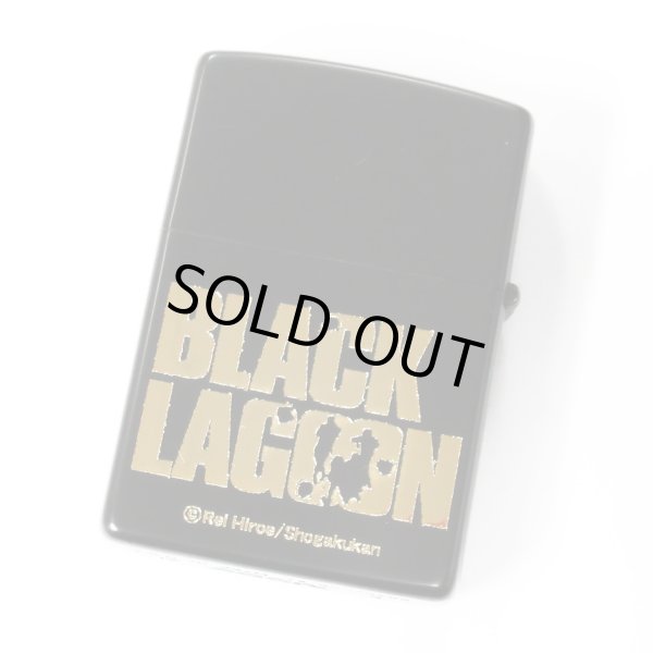 Photo2: Zippo BLACK LAGOON 20th Anniversary Limited Eda Matte Black Gold Etching Japanese Anime Japan Oil Lighter (2)