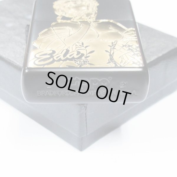 Photo4: Zippo BLACK LAGOON 20th Anniversary Limited Eda Matte Black Gold Etching Japanese Anime Japan Oil Lighter (4)