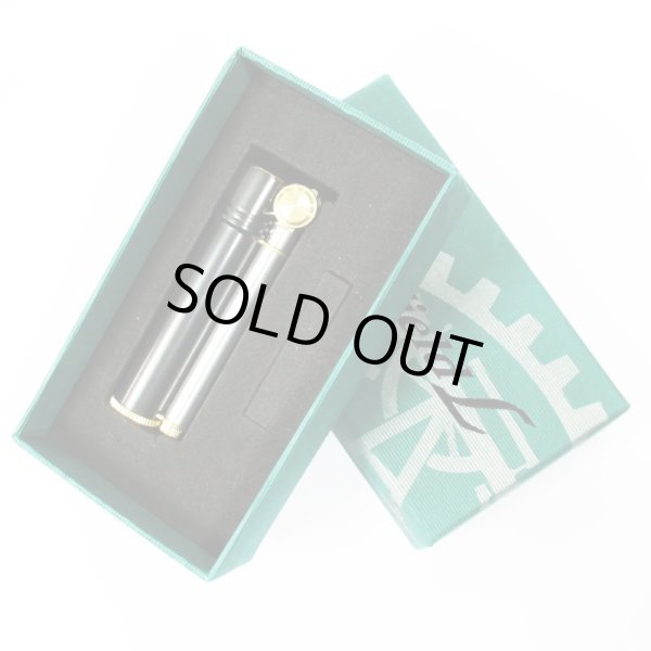 Photo5: Douglass Field-L Classic Design Cigarette Oil Lighter Aluminum Gunmetal Made in Japan (5)