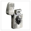 Photo2: GARO 牙狼 魔導輪 Zalva Shield-M Ronson Typhoon Oil Lighter Oxidized Silver Japan Limited (2)