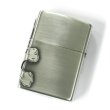 Photo3: Zippo Skull Crossbones 3-sides Metal Oxidized Nickel Plating Japan Limited Oil Lighter (3)