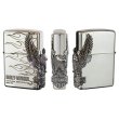 Photo1: Zippo Harley Davidson Japan Limited Big Eagle 3-sides Metal Flame Etching HDP-04 Oil Lighter (1)