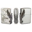 Photo1: Zippo Harley Davidson Japan Limited Big Eagle 3-sides Metal Engine Design Etching HDP-03 Oil Lighter (1)