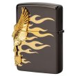 Photo4: Zippo Harley Davidson Japan Limited 3-sides Eagle Metal Black Ion 24Gold Plating HDP-01 Oil Lighter (4)