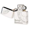 Photo3: Zippo Harley Davidson Japan Limited Skull 3-sides Etching Silver Plating HDP-36 Oil Lighter (3)