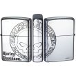 Photo1: Zippo Harley Davidson Japan Limited Skull 3-sides Etching Silver Plating HDP-36 Oil Lighter (1)